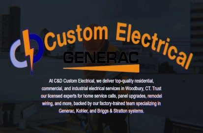 Entirtek website preview of C&D Custom Electrical