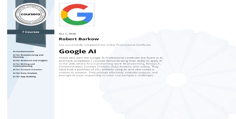 Entirtek Google AI certification